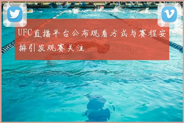 UFC直播平台公布观看方式与赛程安排引发观赛关注